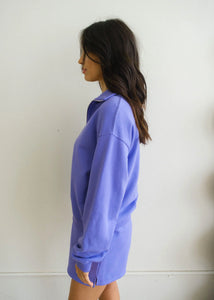 Joan 1/4 Zip Sweatshirt - Purple