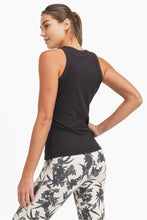 Load image into Gallery viewer, Essential Micro-Ribbed Athleisure Tank Top - Black - Ivory - Smokey Blue - Twilight
