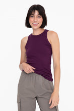 Load image into Gallery viewer, Essential Micro-Ribbed Athleisure Tank Top - Black - Ivory - Smokey Blue - Twilight
