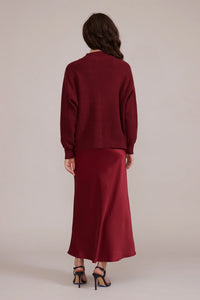 Katianna Maxi Skirt - Burgundy