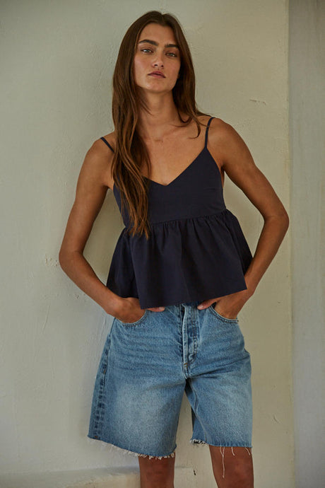 Kayley Top - Dark Navy (Style L8016)