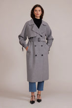 Load image into Gallery viewer, Klaus Trench Coat - Med Heather Grey
