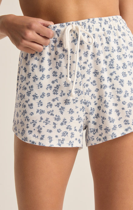 La La Ditsy Short - Vanilla Ice w/ Floral Print