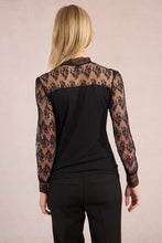Load image into Gallery viewer, Delicate Lace Detail Top - Black (Style LA1329DN)
