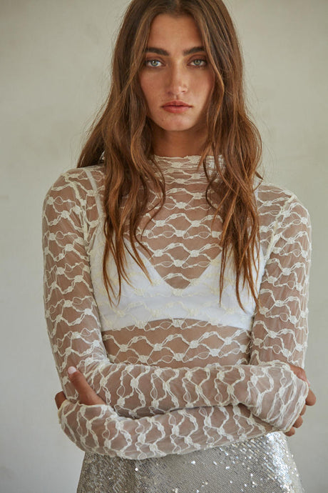 Voila Lace Top - Ivory