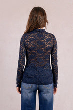 Load image into Gallery viewer, Lace Under Sweater - Navy (Style EF1531DN)
