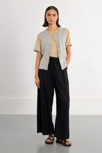 Load image into Gallery viewer, Crew Sweater Vest - Grey - Yellow (LAL678EP)
