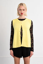 Load image into Gallery viewer, Crew Sweater Vest - Grey - Yellow (LAL678EP)
