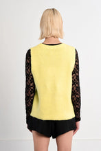 Load image into Gallery viewer, Crew Sweater Vest - Grey - Yellow (LAL678EP)
