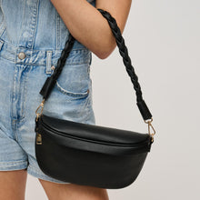 Load image into Gallery viewer, Laney Belt Bag - Denim - Black - Sage
