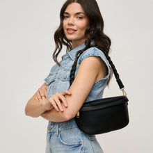 Load image into Gallery viewer, Laney Belt Bag - Denim - Black - Sage
