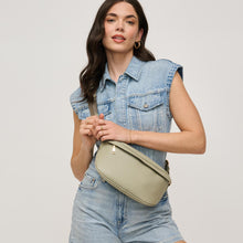 Load image into Gallery viewer, Laney Belt Bag - Denim - Black - Sage
