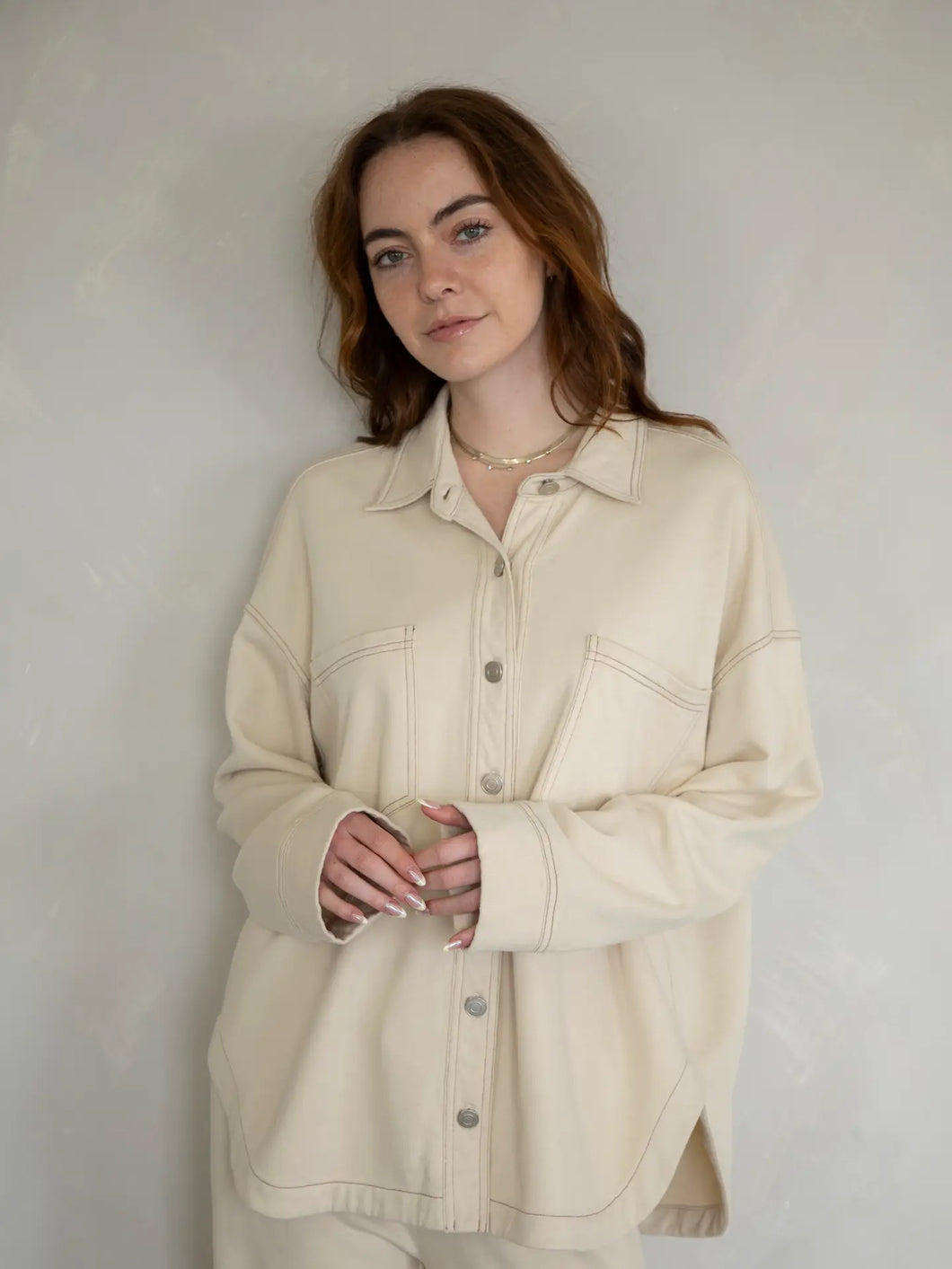 Lany Oversized Shirt - Stone