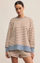 Load image into Gallery viewer, Layer Up Stripe Sweatshirt - Evening Sand
