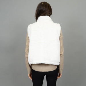 Lessie Reversible Vest - Winter White or Black