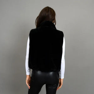 Lessie Reversible Vest - Winter White or Black