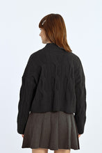 Load image into Gallery viewer, Soft Cable Knit Sweater - Saffron - Black
