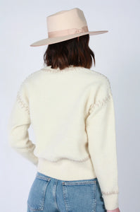 Lottie Sweater - Cream / Brown