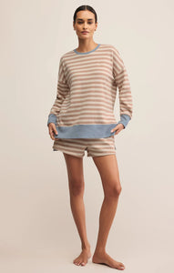 Low Key Stripe Shorts - Evening Sand