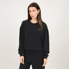 Load image into Gallery viewer, Lucie Modal Scuba Pullover - Black Ink (Gunmetal Color)
