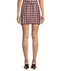 Andy Check Knit Mini Skirt - Plum/Cream Check (SW52607)