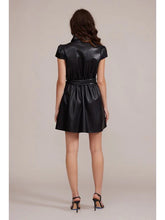 Load image into Gallery viewer, Eiza Faux Leather Dress - Black
