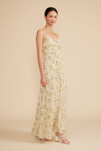 Rose Butter Dress - Yellow Floral
