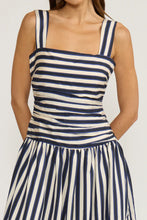 Load image into Gallery viewer, Georgie Midi Dress - Navy/White Stripe (DR5150)
