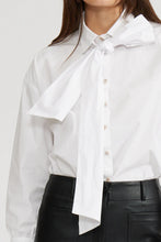 Load image into Gallery viewer, Anika Bow TIe Blouse - White (T4560)
