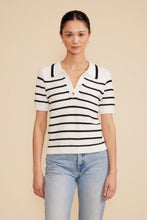 Load image into Gallery viewer, Davey Stripe Sweater - Blk / White
