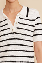 Load image into Gallery viewer, Davey Stripe Sweater - Blk / White
