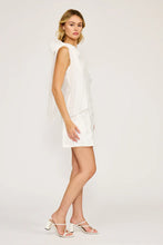Load image into Gallery viewer, Mercy Shoulder Bow Mini Dress - White (DR4375)
