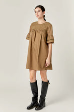Load image into Gallery viewer, Lace Detail Mini Dress - Olive (Style:MK1156D)
