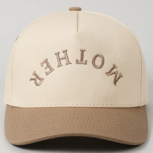 "MOTHER" Trucker Cap - Cream/Beige