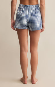 Maddie Gingham Shorts - Iced Coffee or Yacht Blue
