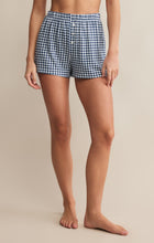 Load image into Gallery viewer, Maddie Gingham Shorts - Iced Coffee or Yacht Blue
