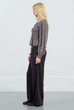 Load image into Gallery viewer, Madrid Blouse - Blk/Fuschia Multi
