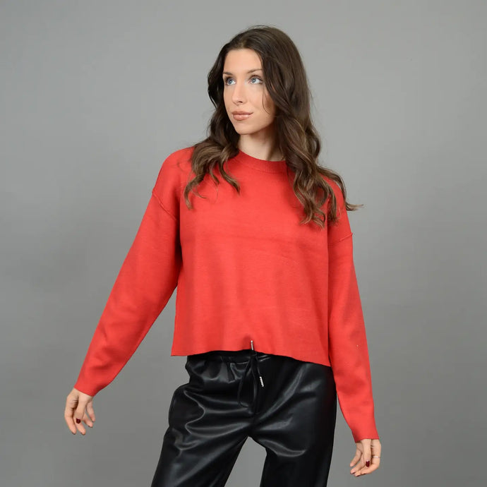 Malika Sweater - Cherry Red