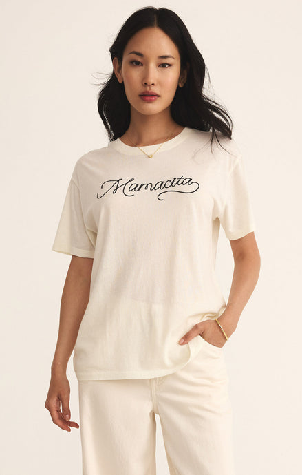 Boyfriend Mamacita Tee - Sea Salt