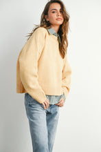 Load image into Gallery viewer, Marigold Back Tie Sweater - Yellow
