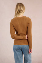 Load image into Gallery viewer, Delicate Cable Knit Sweater - Camel
