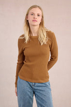 Load image into Gallery viewer, Delicate Cable Knit Sweater - Camel

