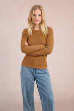 Load image into Gallery viewer, Delicate Cable Knit Sweater - Camel
