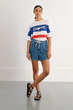 Load image into Gallery viewer, Paperbag Denim Shorts - Med Blue (ELF1010EE)
