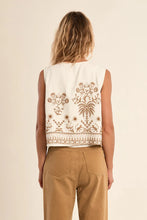 Load image into Gallery viewer, Embroidered Tie Bolero - White (Style #LA1907EE)
