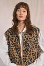 Load image into Gallery viewer, Leopard Sherpa Vest - Brown Multi (Style: LA1750DH)
