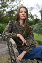 Load image into Gallery viewer, Leia Paisley Blouse - Blk/Gold Multi
