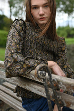 Load image into Gallery viewer, Leia Paisley Blouse - Blk/Gold Multi
