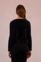 Load image into Gallery viewer, Fancy Pearl Button Detail Sweater - Black
