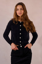 Load image into Gallery viewer, Fancy Pearl Button Detail Sweater - Black
